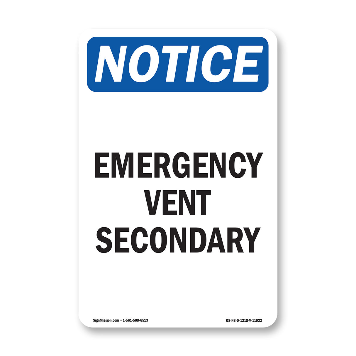 Emergency Vent Secondary