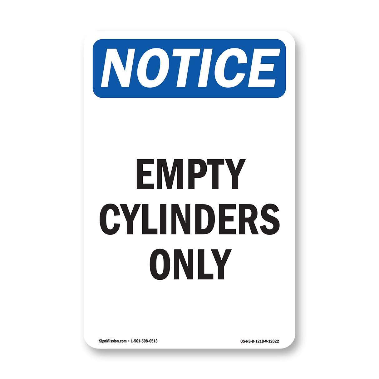 Empty Cylinders Only