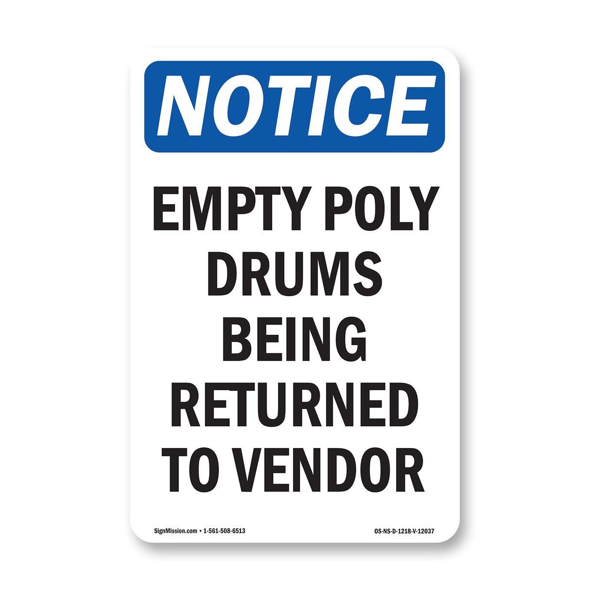 Empty Poly Drums Being Returned