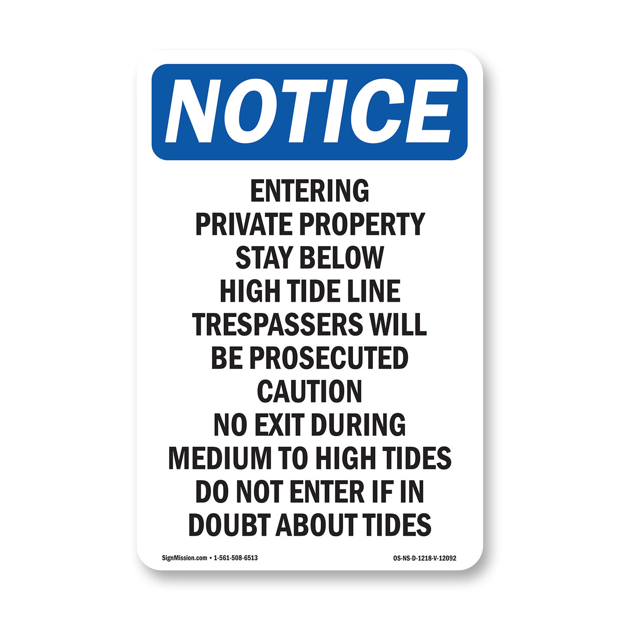 Entering Private Property Stay Below High