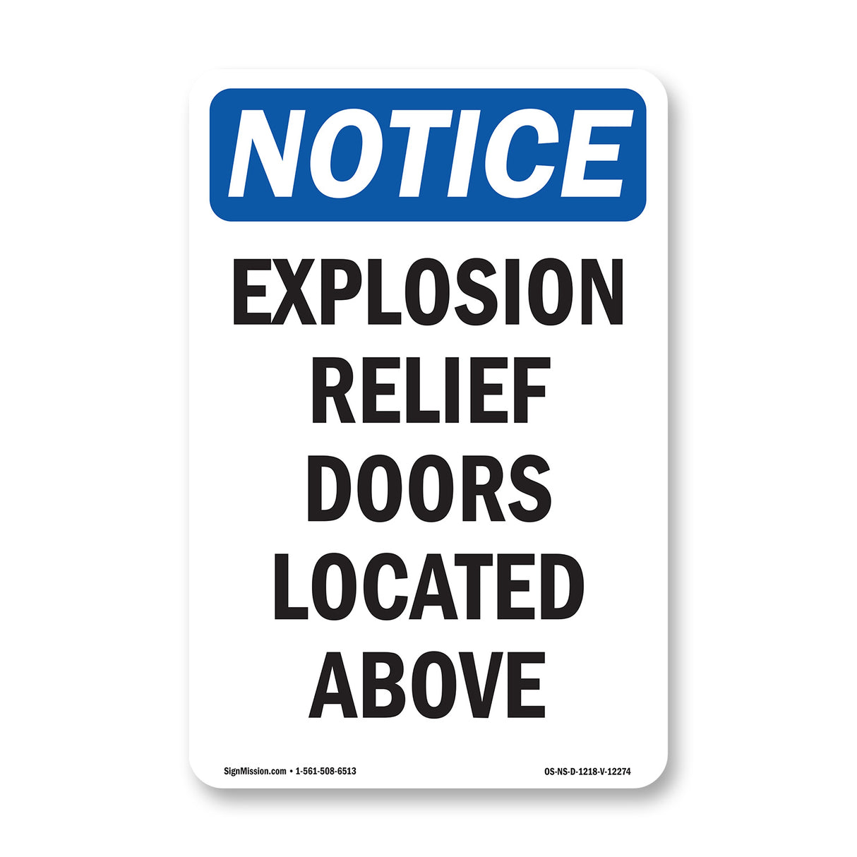 Explosion Relief Doors Located Above Sign