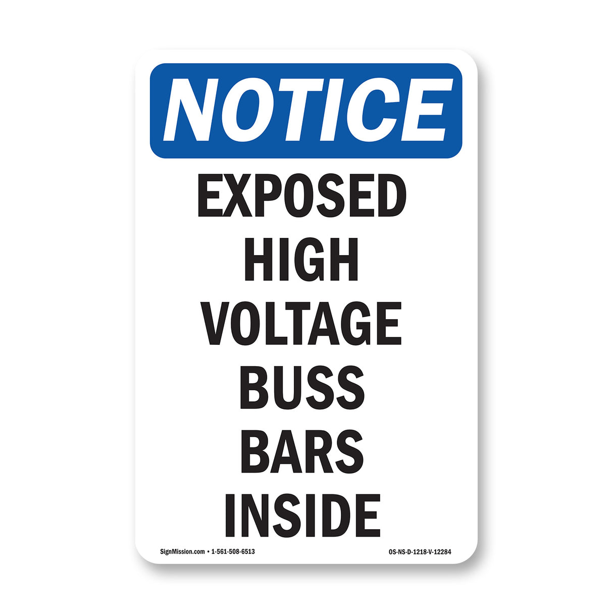 Exposed High Voltage Buss Bars Inside