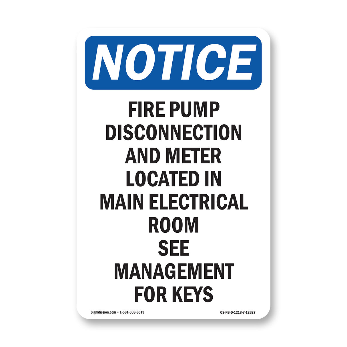 Fire Pump Disconnection And Meter Located