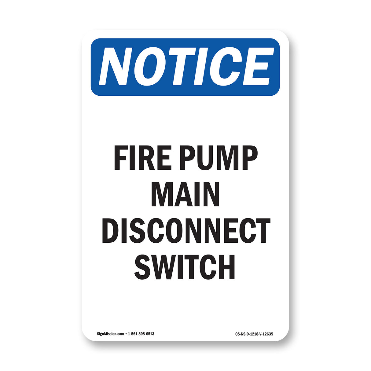 Fire Pump Main Disconnect Switch