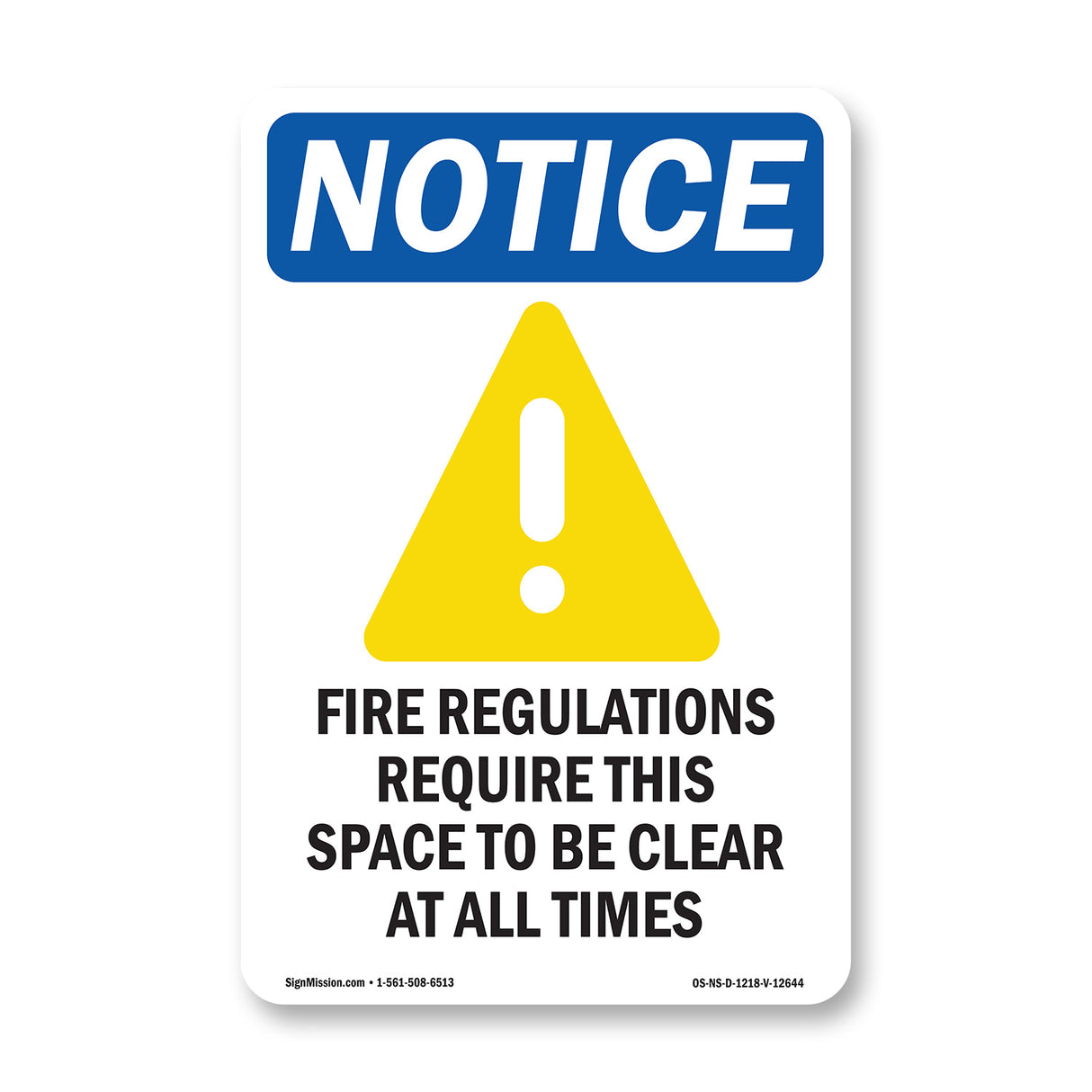 Fire Regulations Require