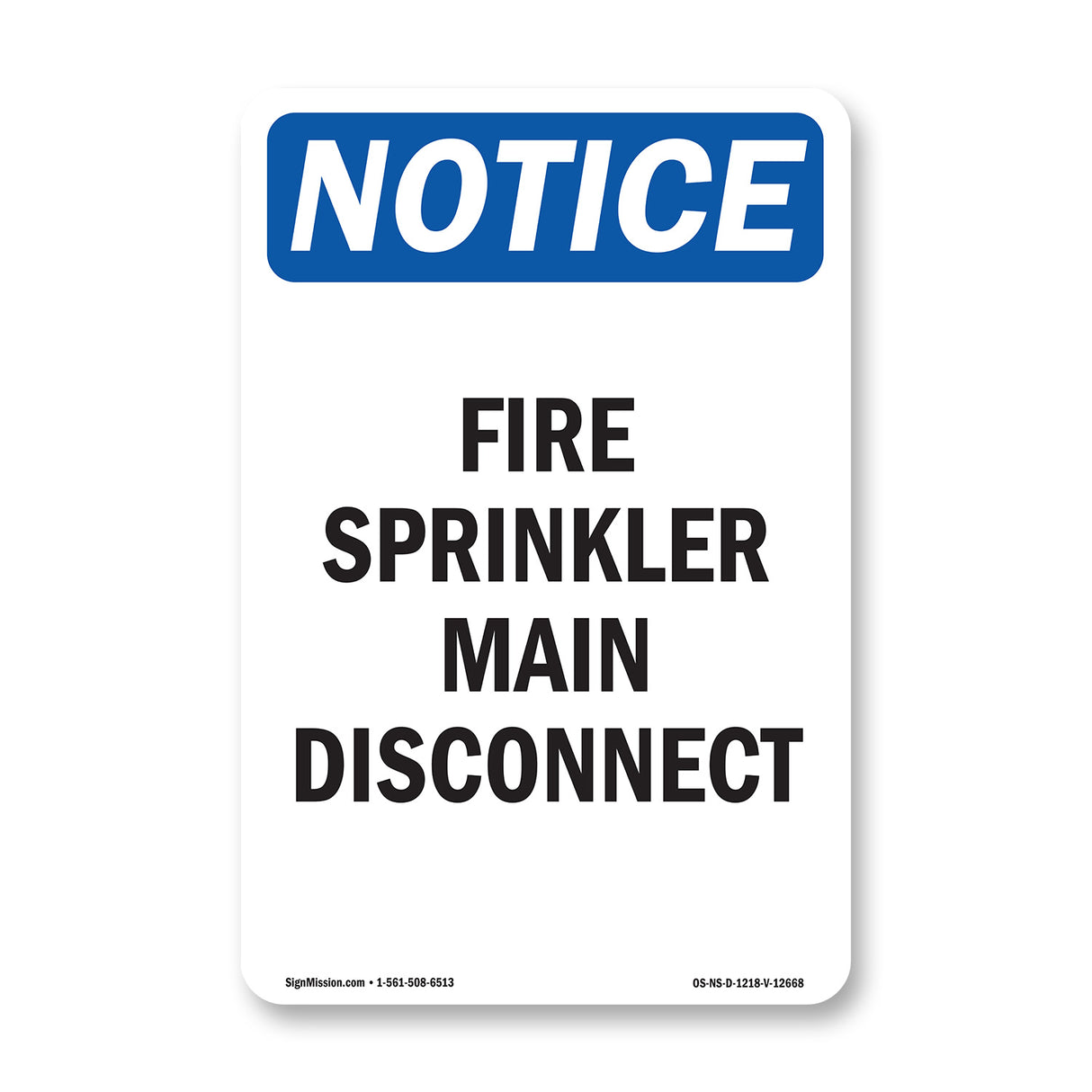 Fire Sprinkler Main Disconnect