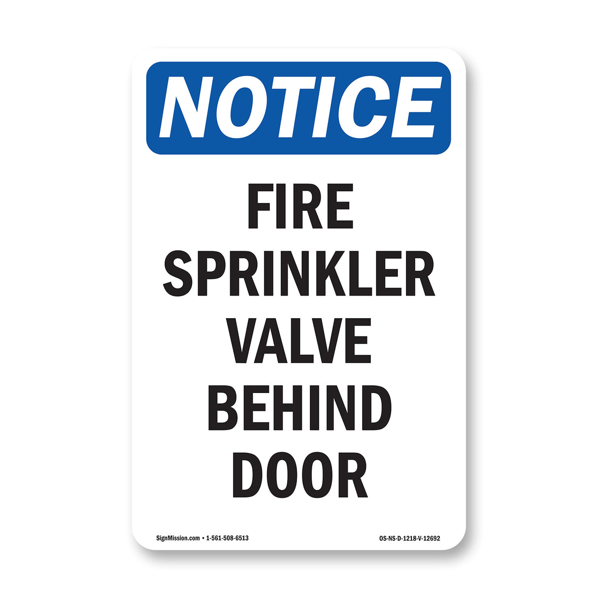 Fire Sprinkler Valve Behind Door