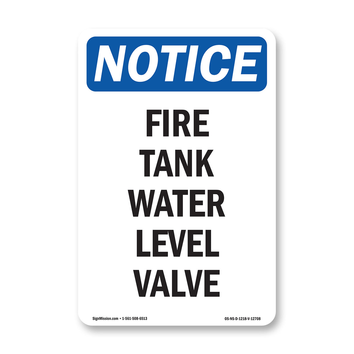 Fire Tank Water Level Valve