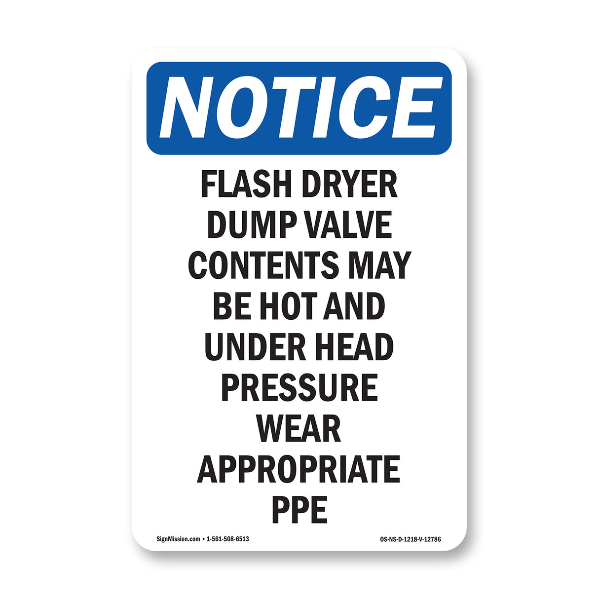 Flash Dryer Dump Valve Contents May Be Hot