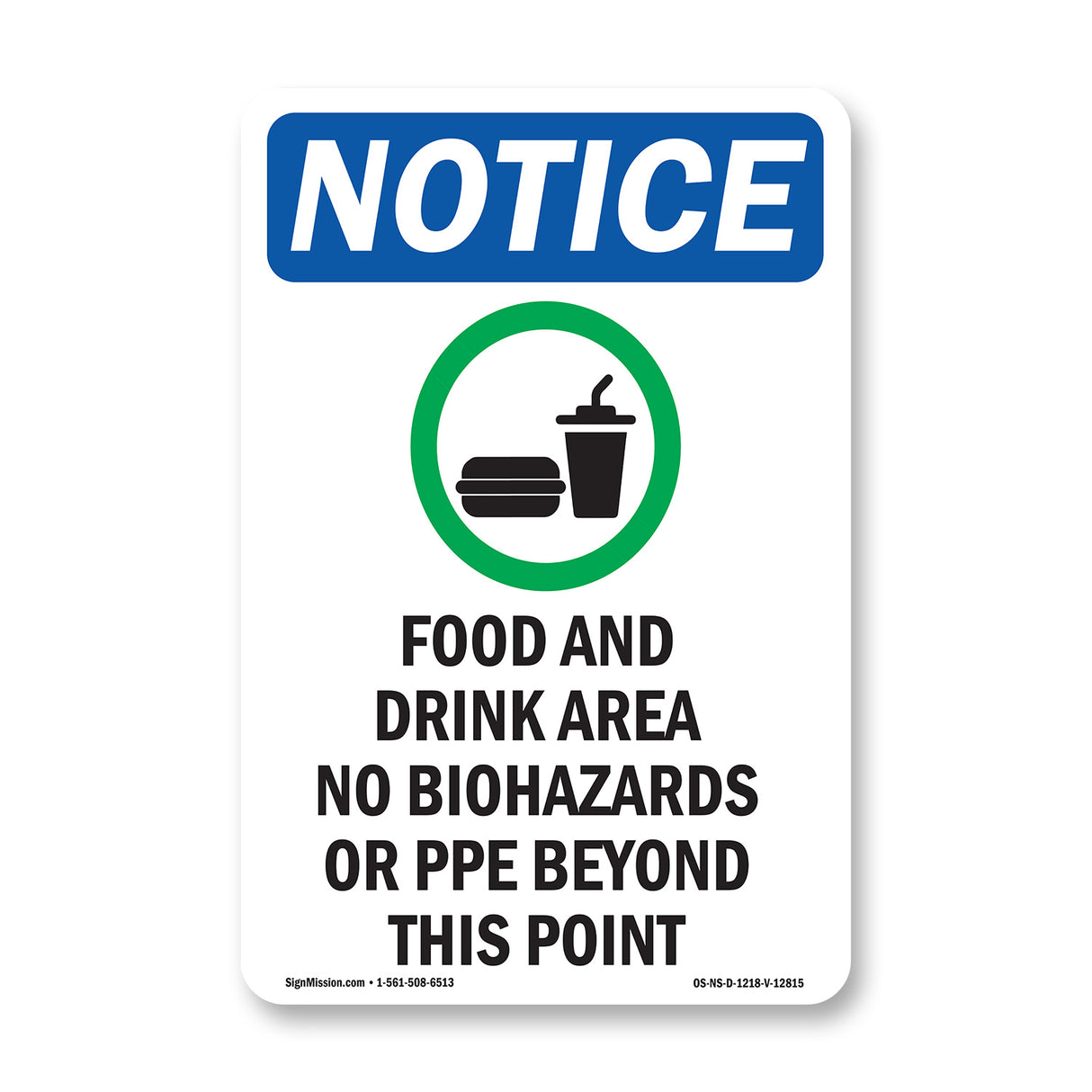 Food And Drink Area No Biohazards