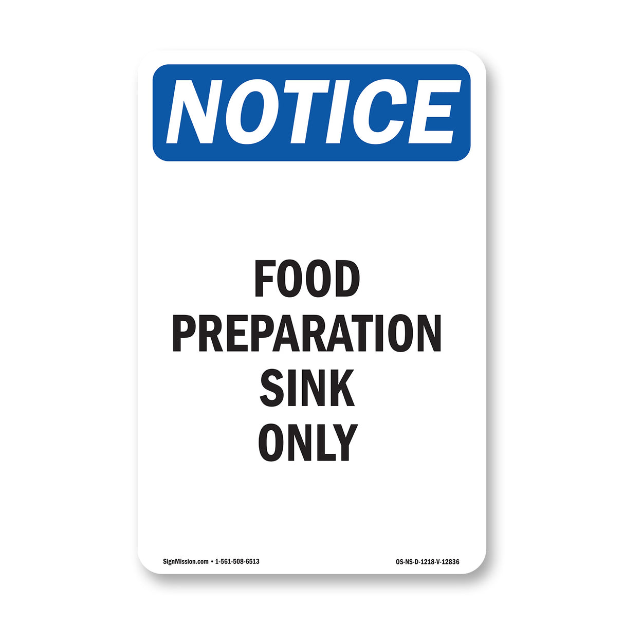 Food Preparation Sink Only