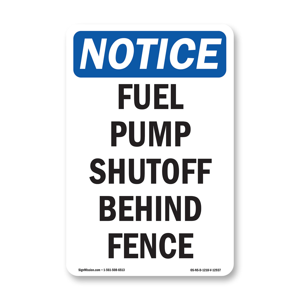 Fuel Pump Shutoff Behind Fence