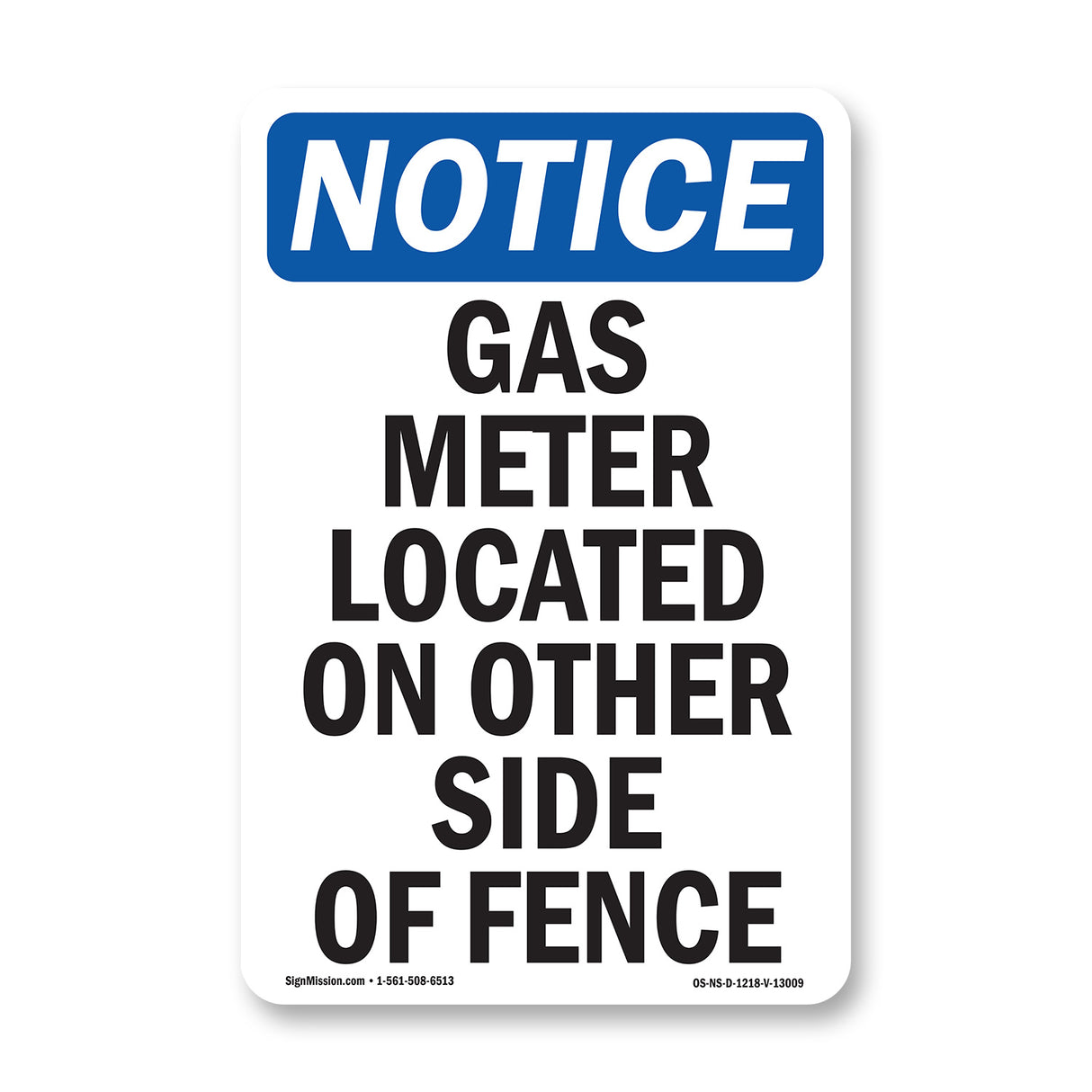 Gas Meter Located On Other Side Of Fence