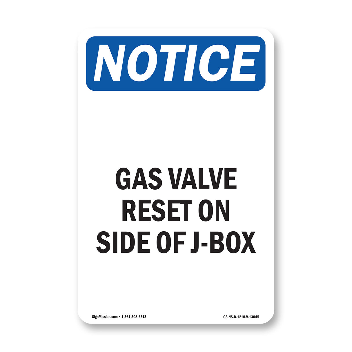 Gas Valve Reset On Side Of J-Box