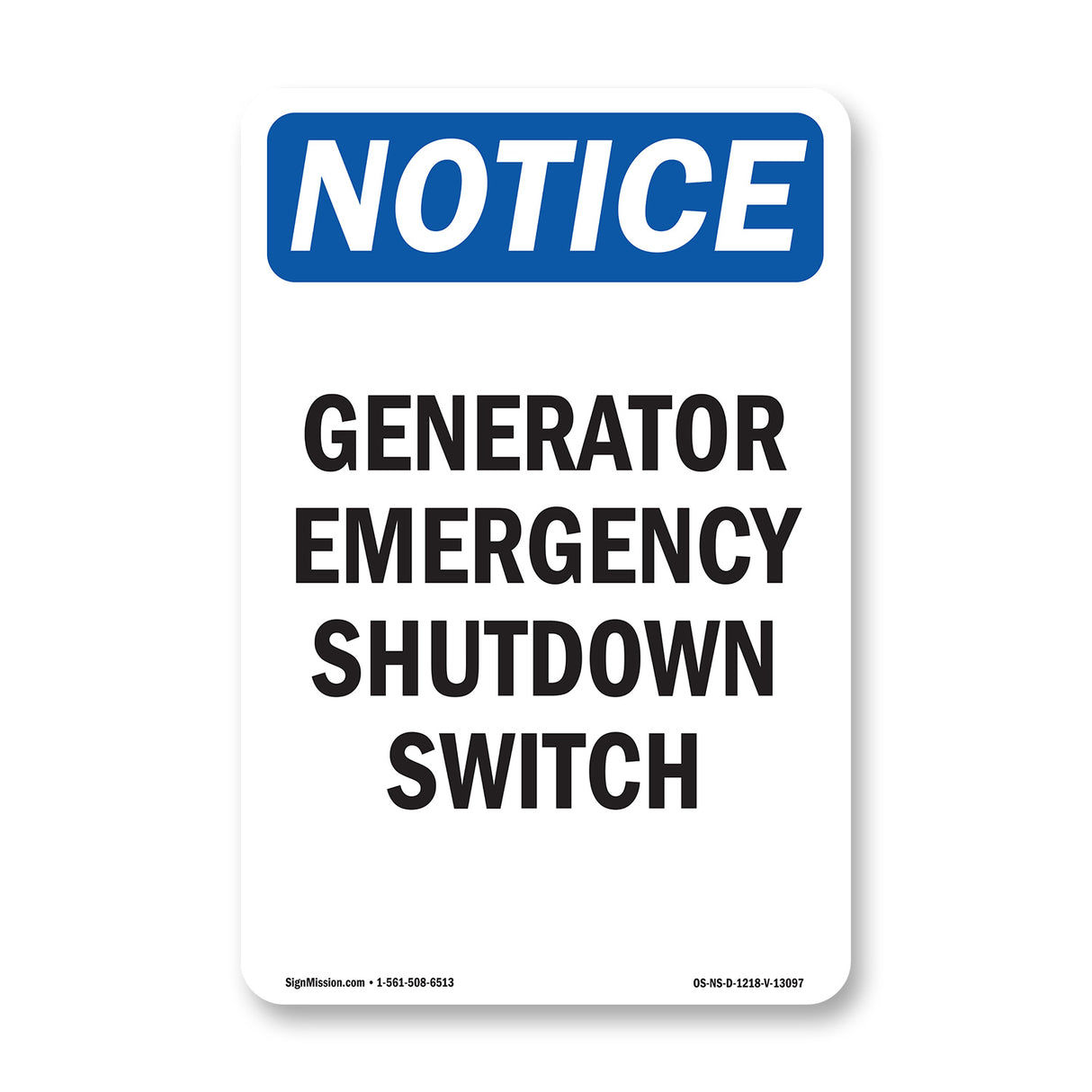 Generator Emergency Shutdown Switch