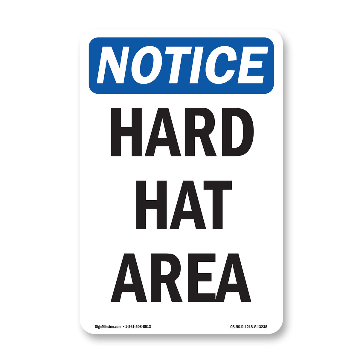 Hard Hat Area Sign