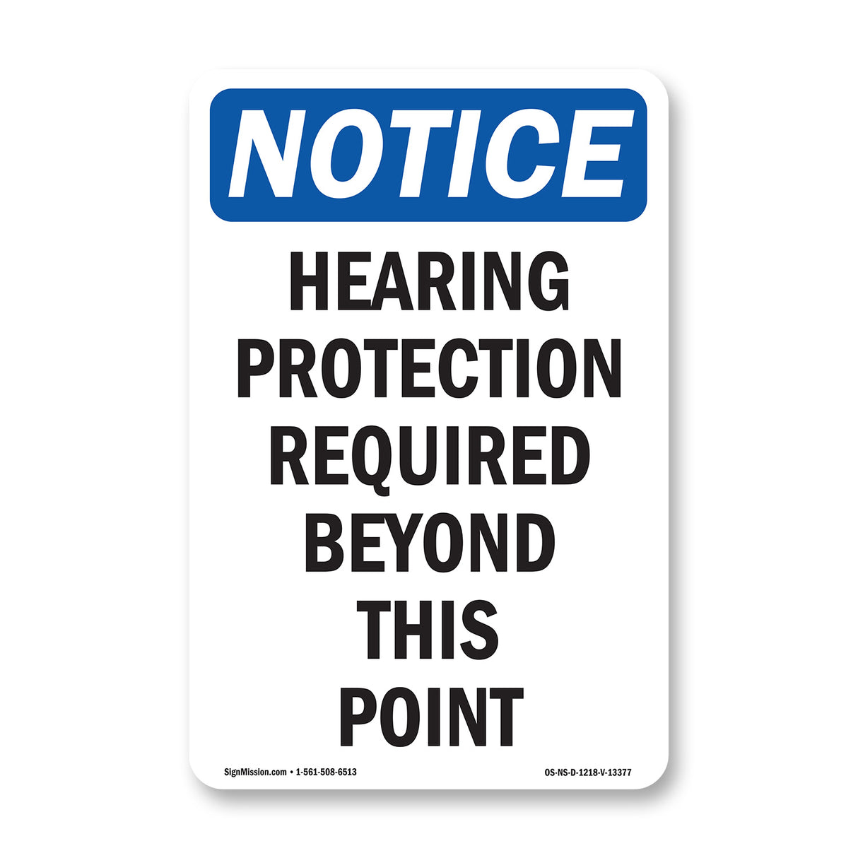 Hearing Protection Required Beyond
