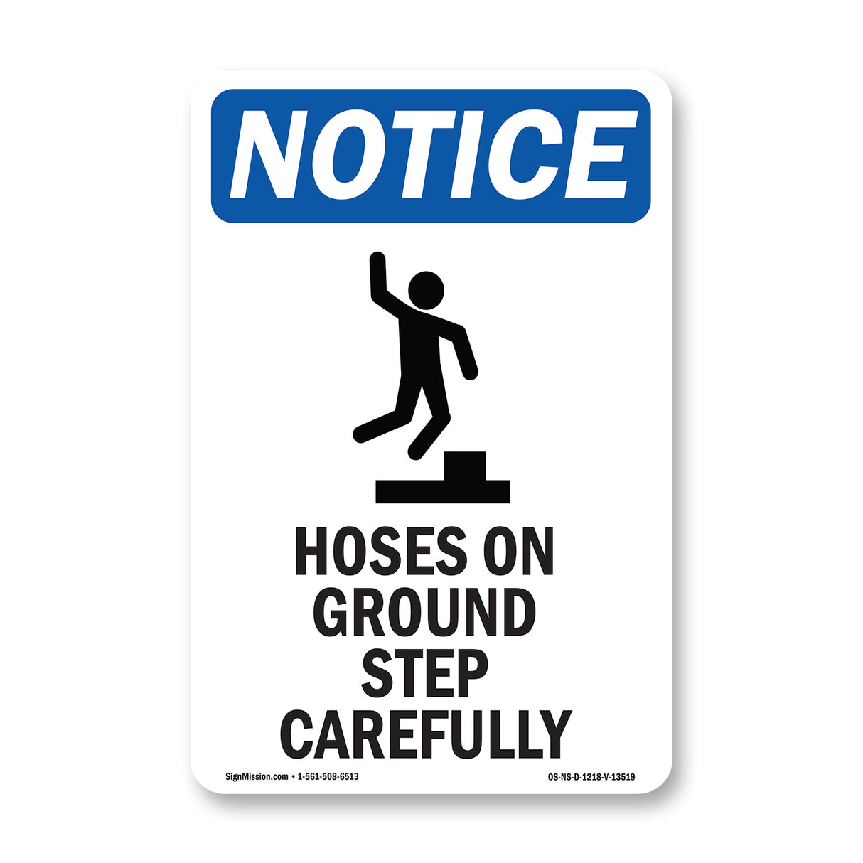 Hoses On Ground Step Carefully