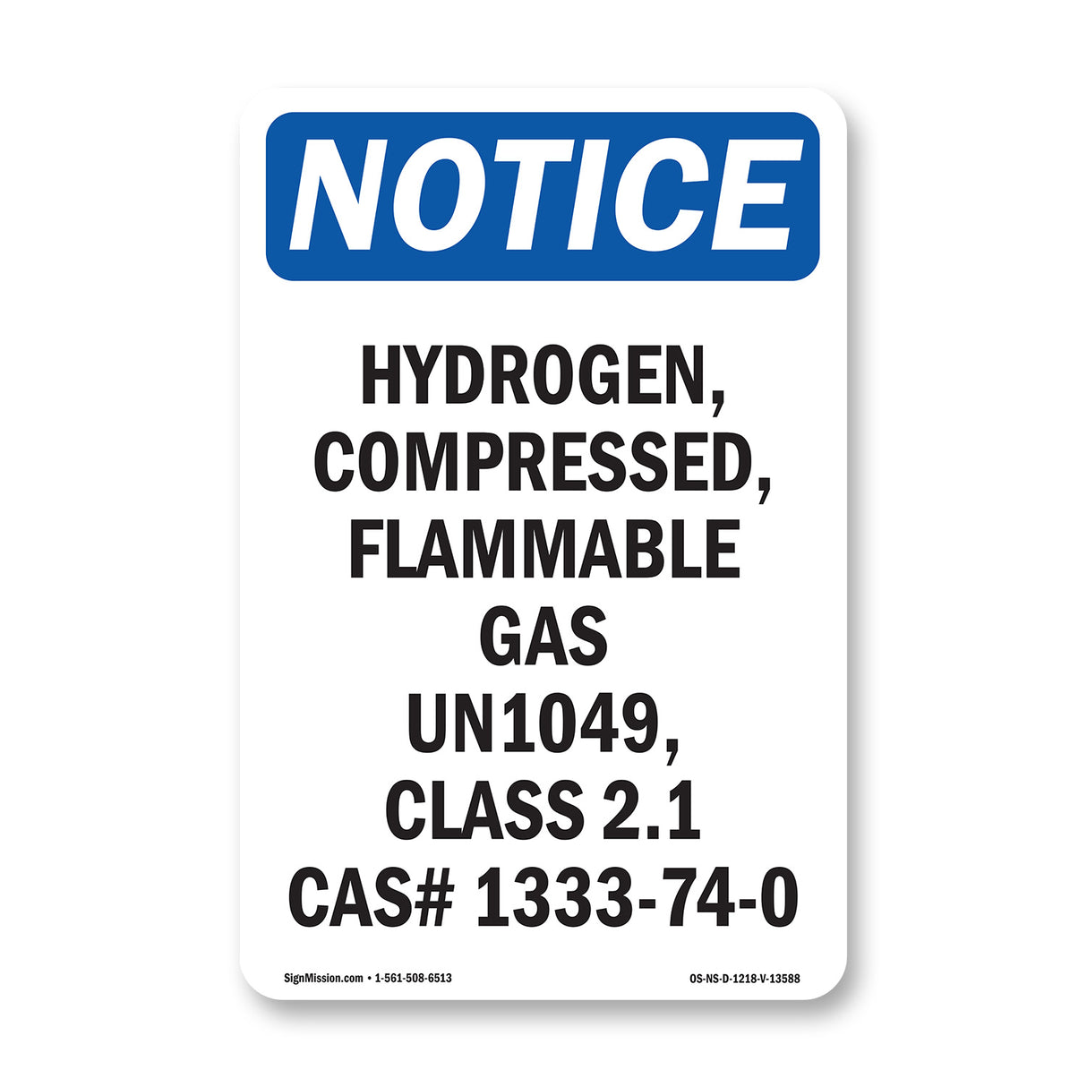 Hydrogen, Compressed, Flammable Gas Un1049,