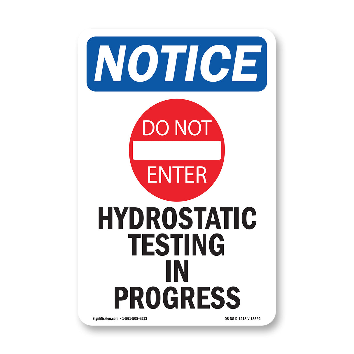 Hydrostatic Testing In Progress