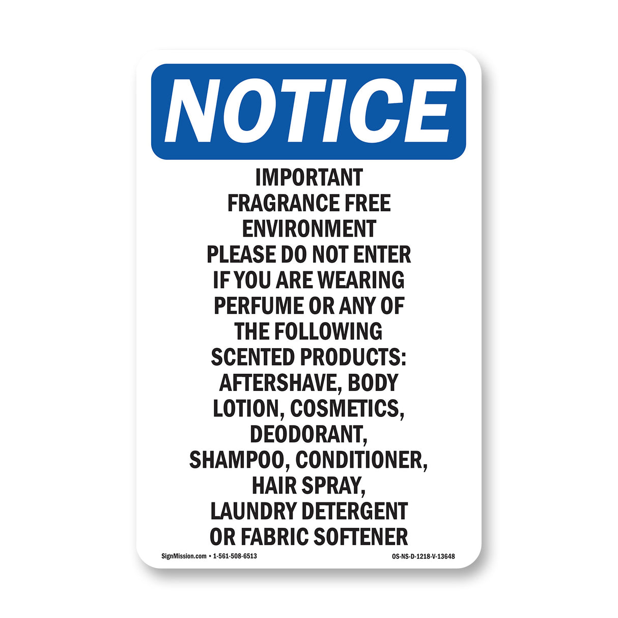 Important Fragrance Free Environment Please