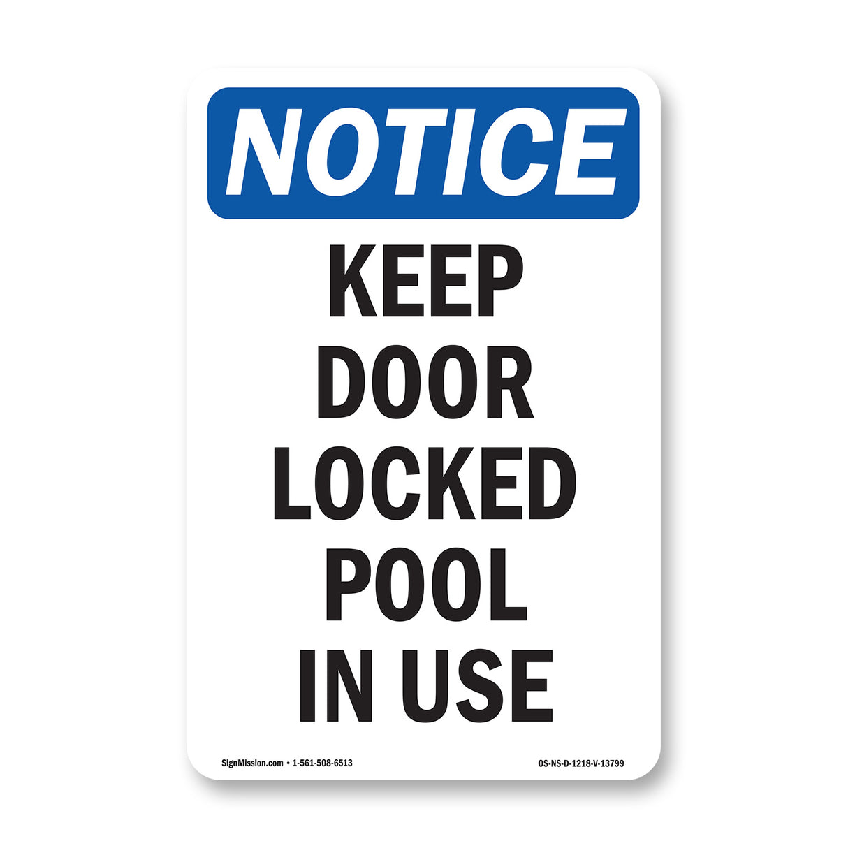 Keep Door Locked Pool In Use