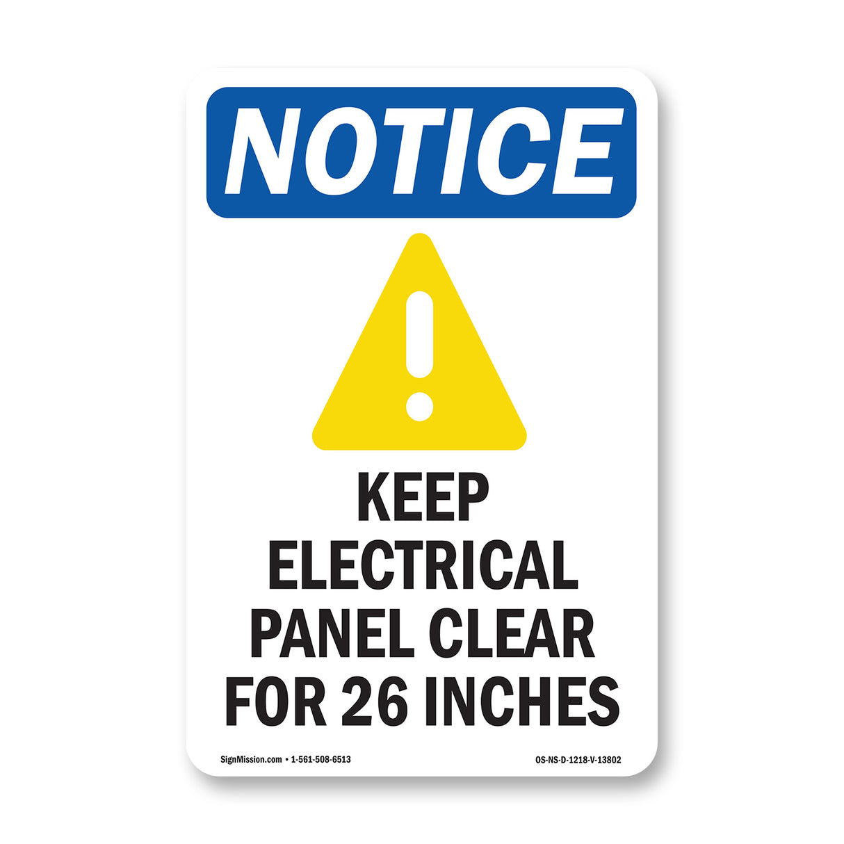 Keep Electrical Panel Clear