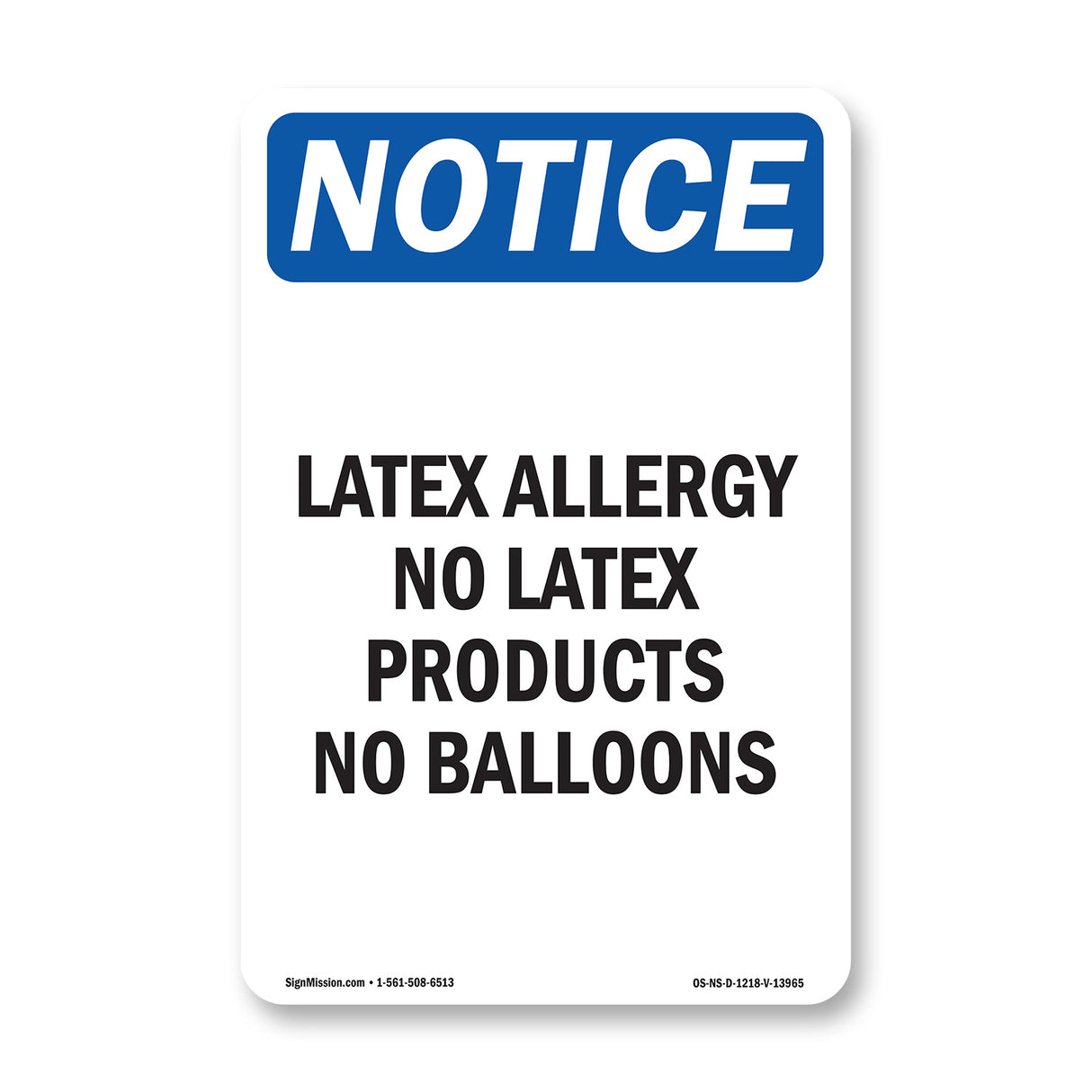 Latex Allergy No Latex Products No Balloons
