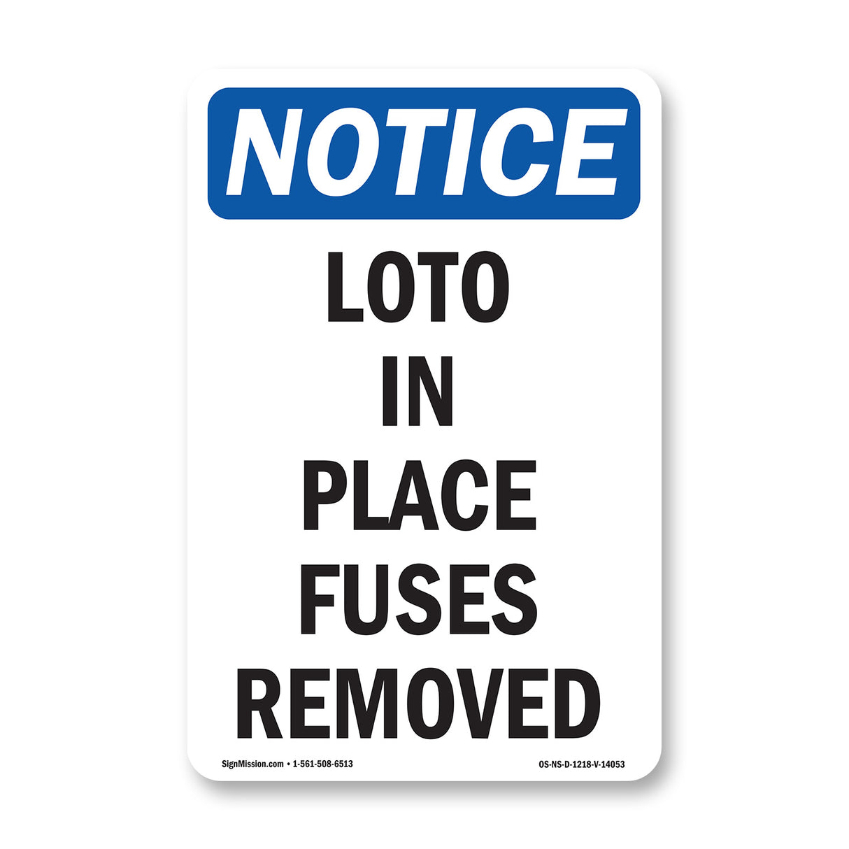 LOTO In Place Fuses Removed