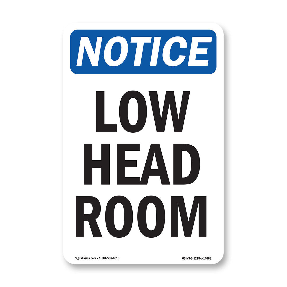 Low Head Room Sign