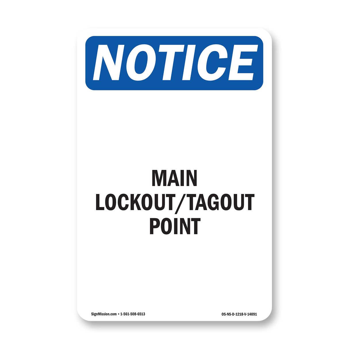Main Lockout Tagout Point