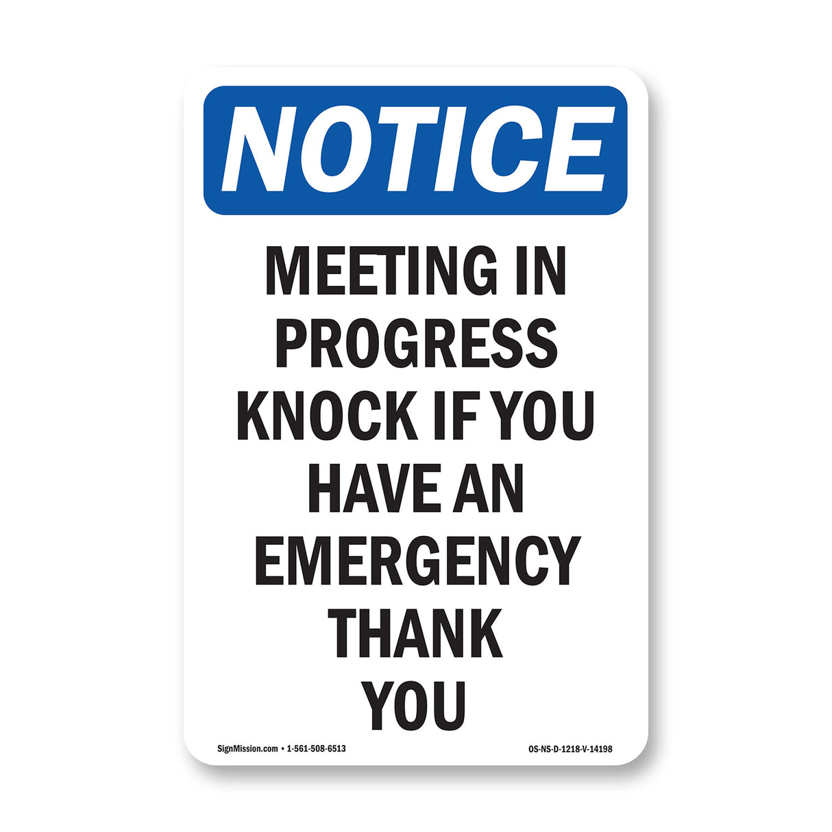 Meeting In Progress Knock If You Have An