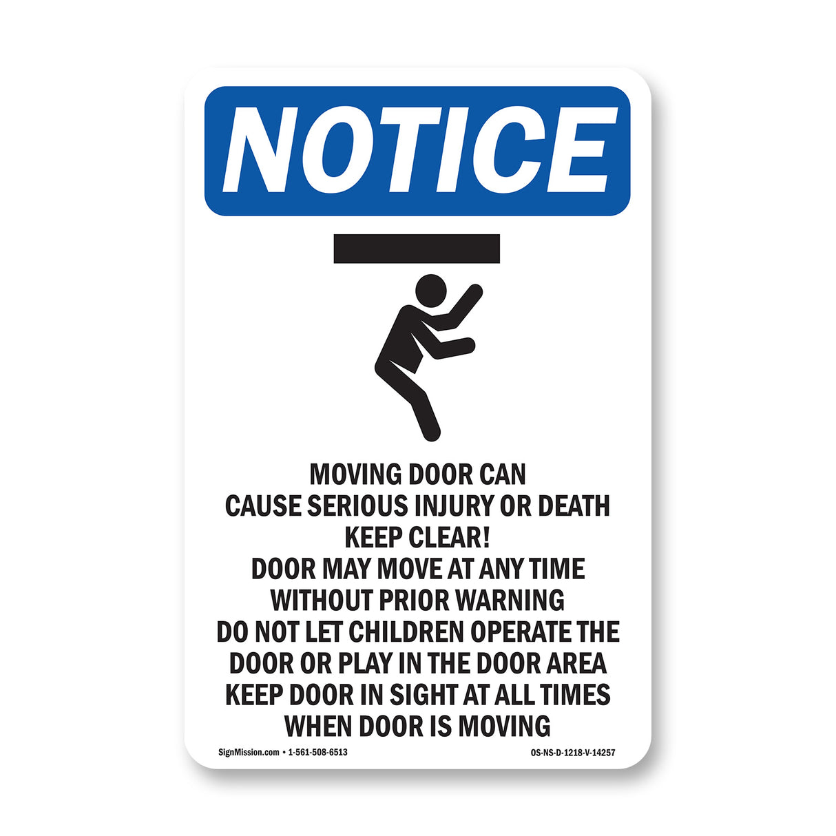 Moving Door Can Cause Serious