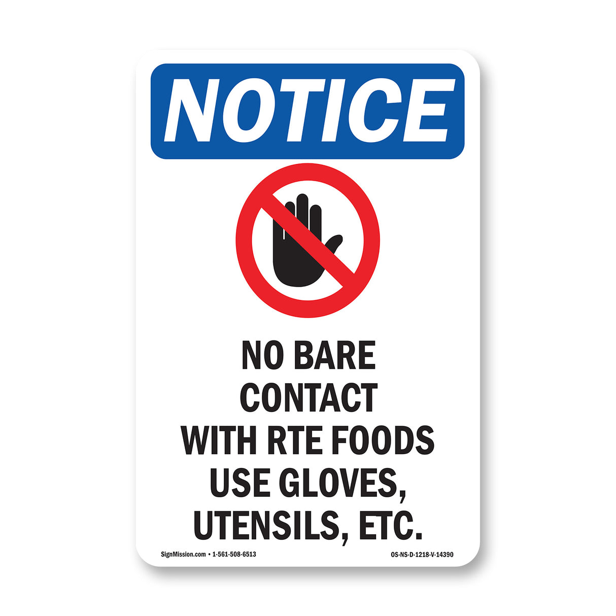 No Bare Contact With Rte Foods