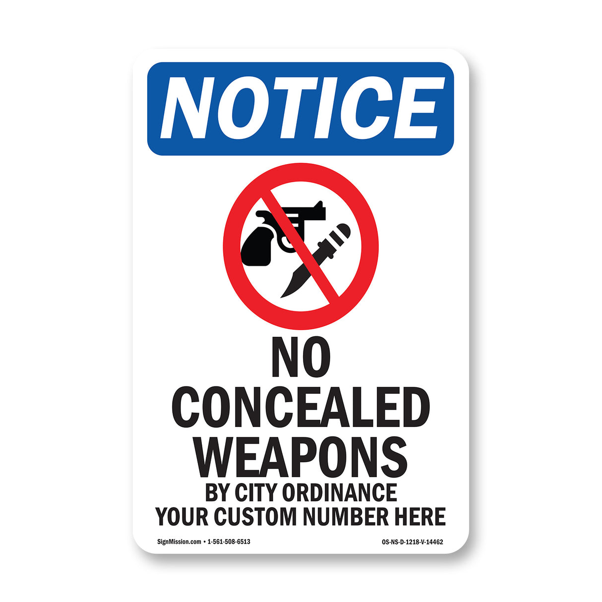No Concealed Weapons