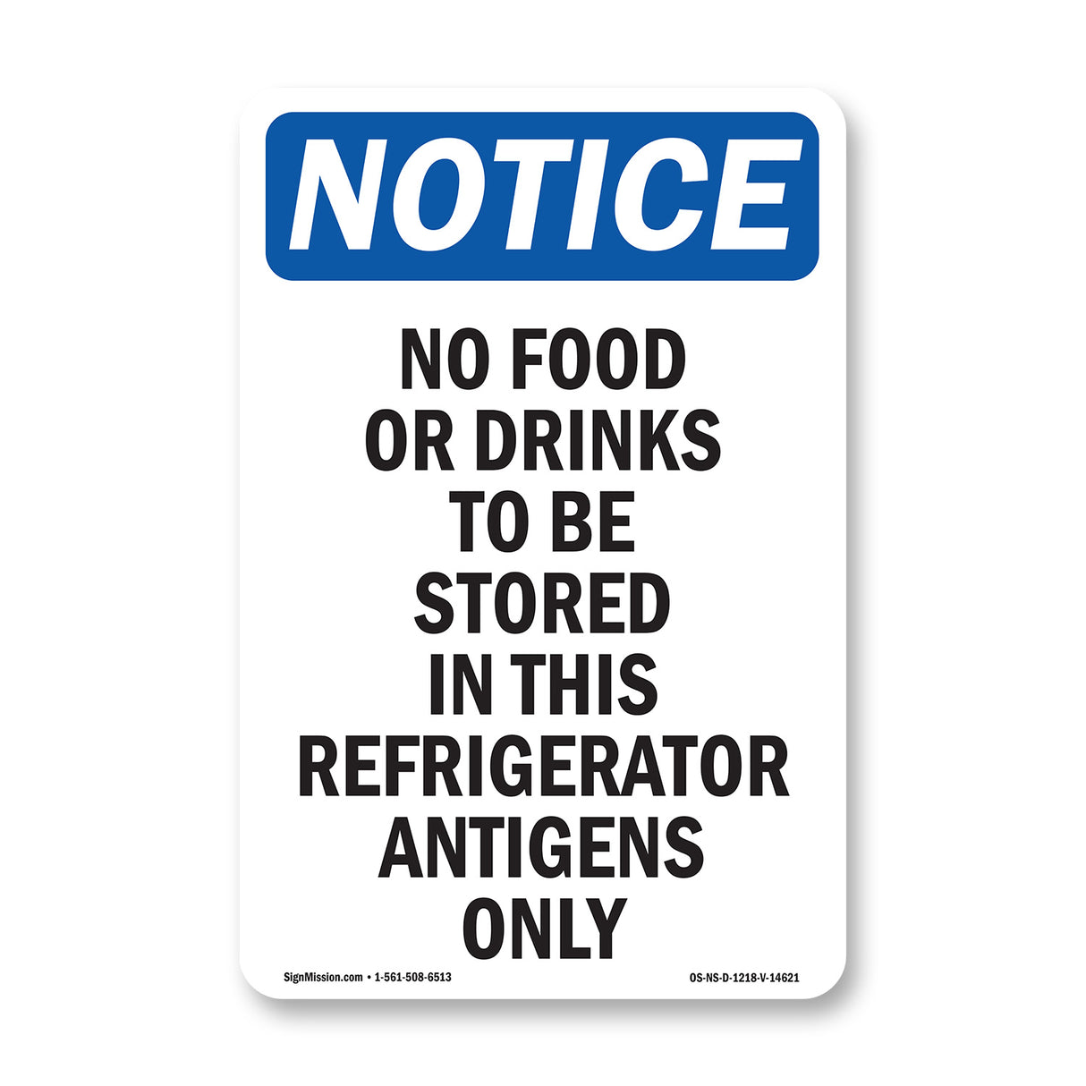 No Food Or Drinks To Be Stored In This Refrigerator