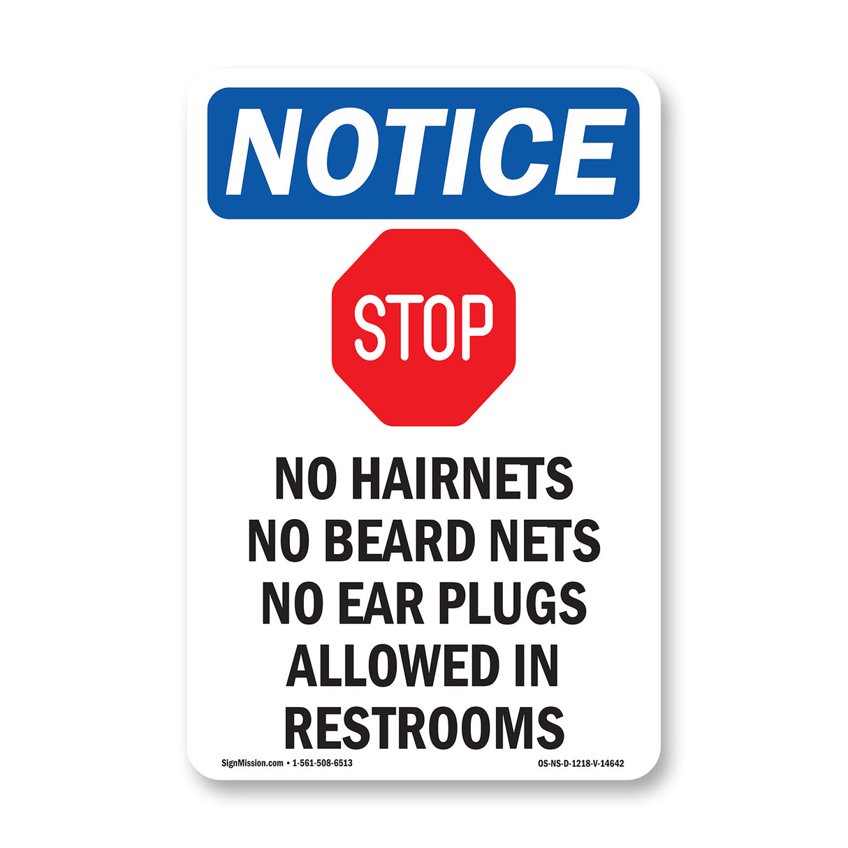 No Hairnets No Beard Nets No