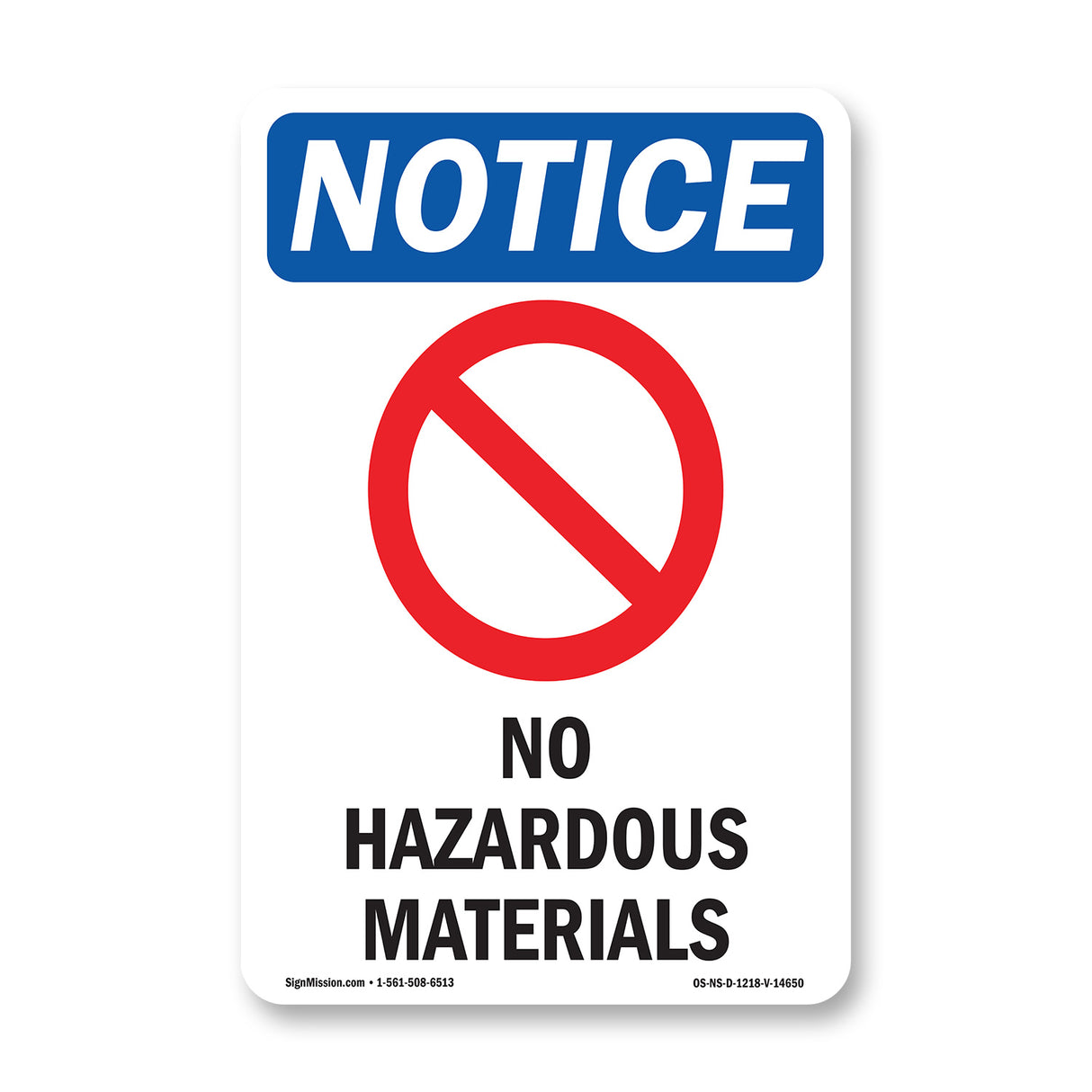 No Hazardous Materials
