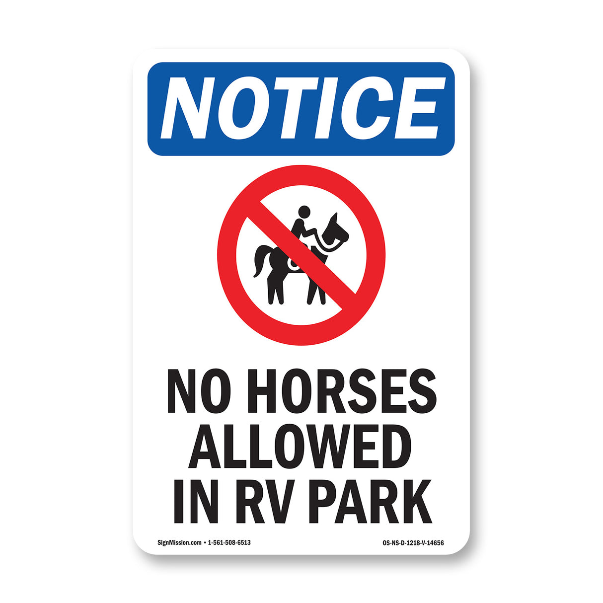 No Horses Allowed In RV Park