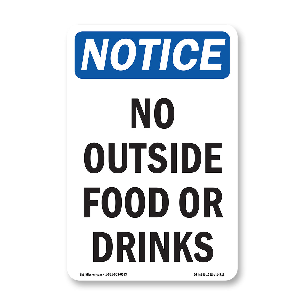 No Outside Food Or Drinks