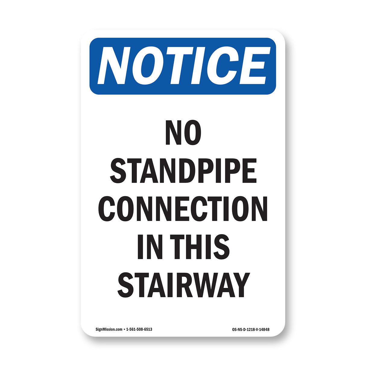 No Standpipe Connection In This Stairway