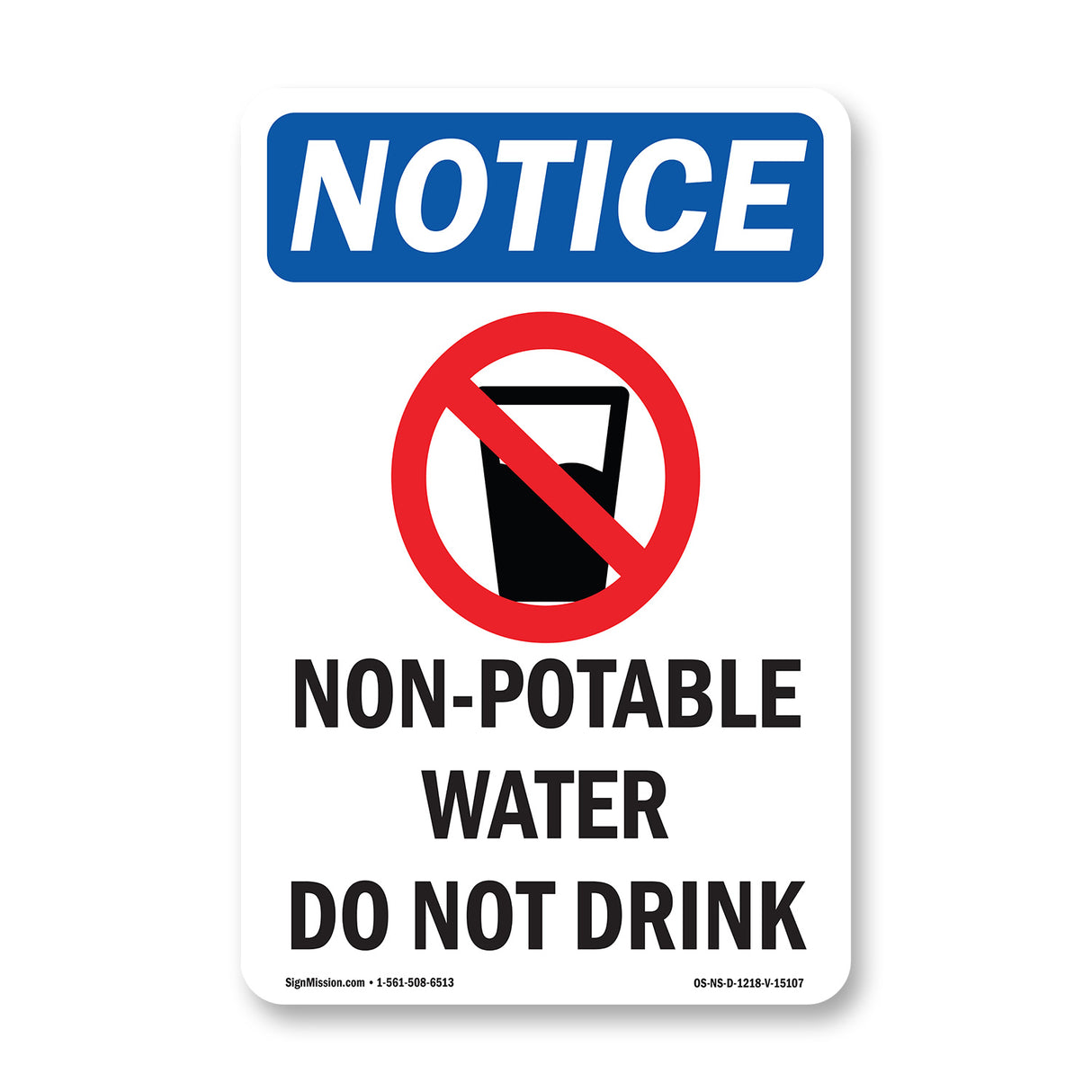 Non-Potable Water Do Not Drink