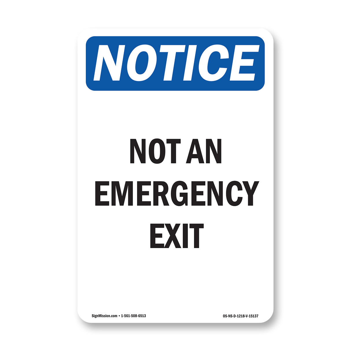 Not An Emergency Exit