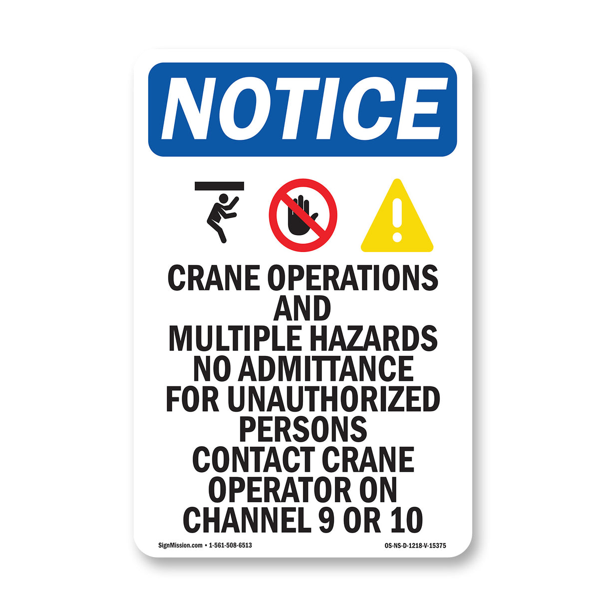 NOTICE Crane Operations And