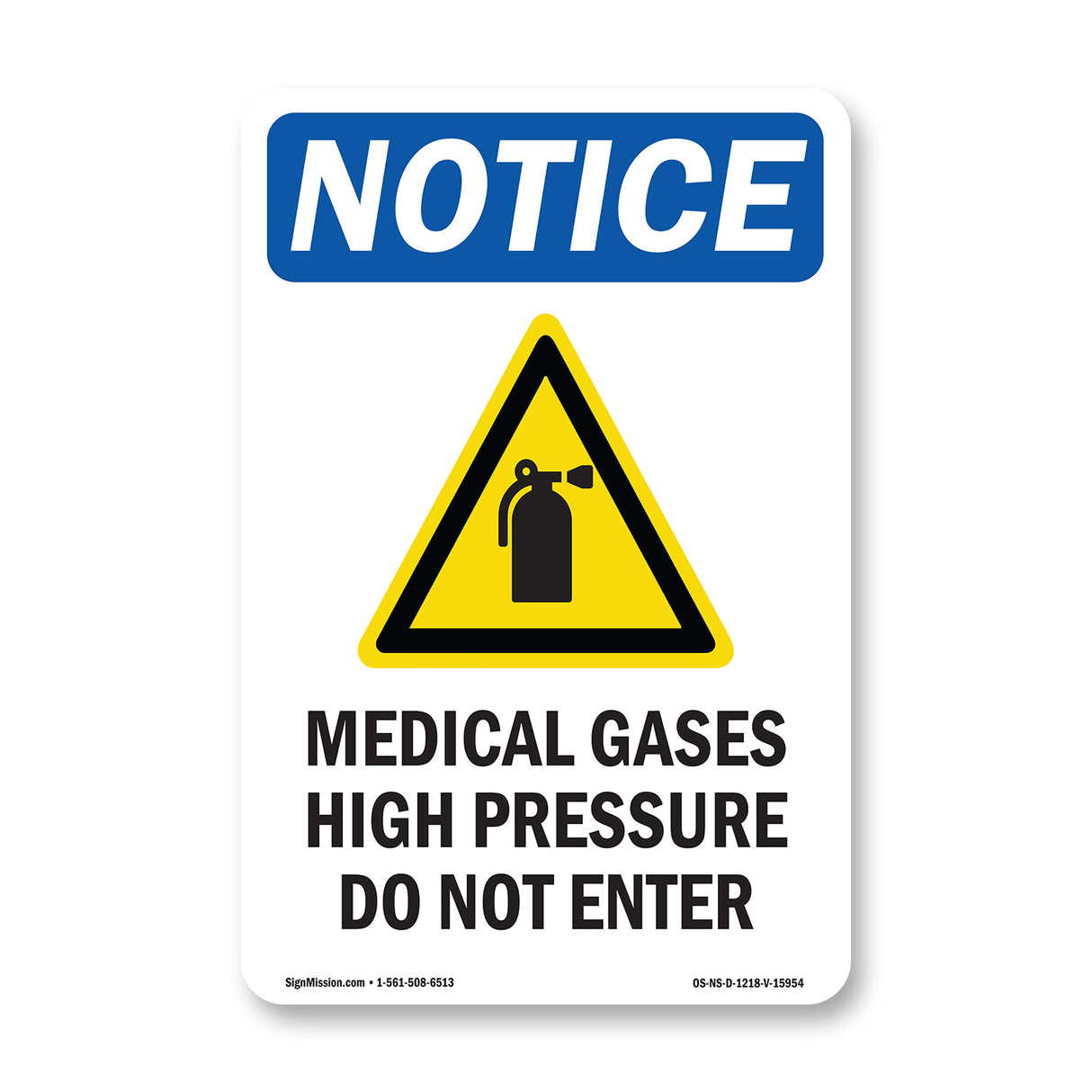 NOTICE Medical Gases High Pressure