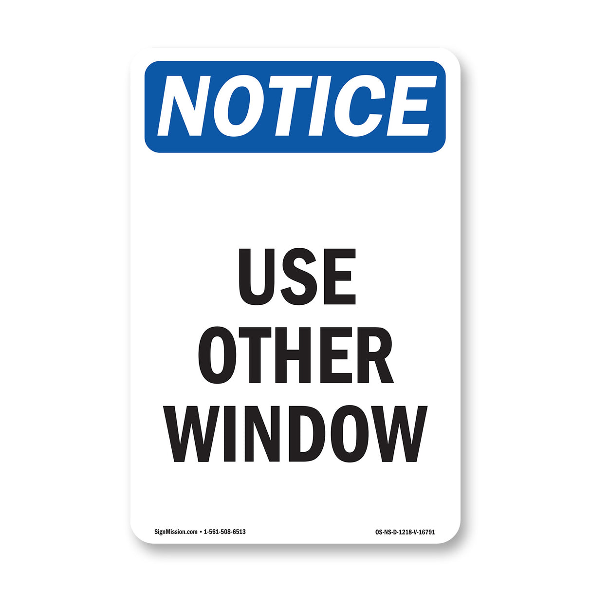NOTICE Use Other Window