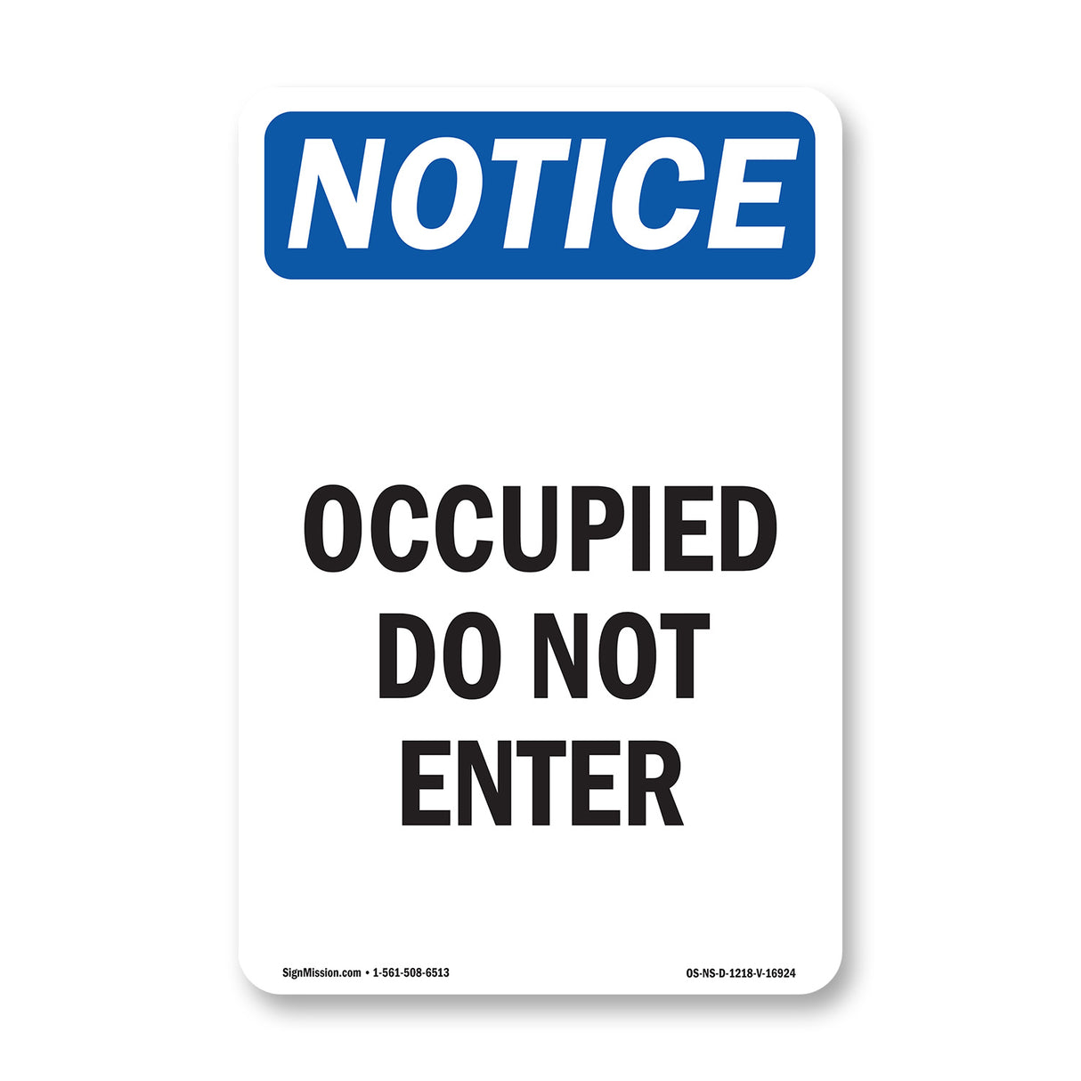 Occupied Do Not Enter