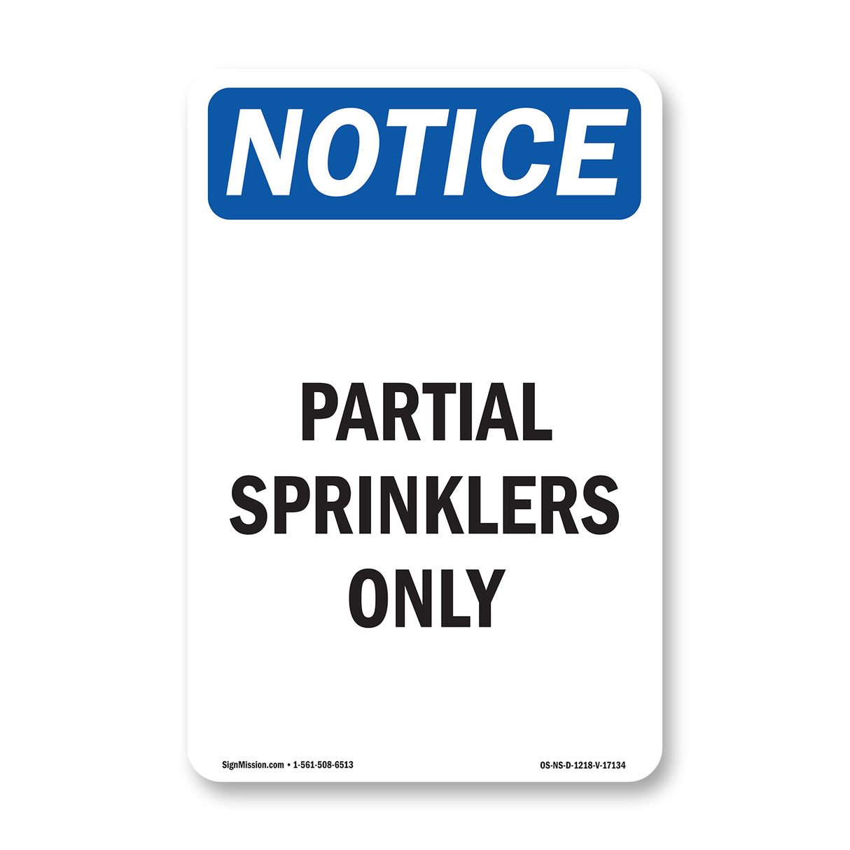 Partial Sprinklers Only