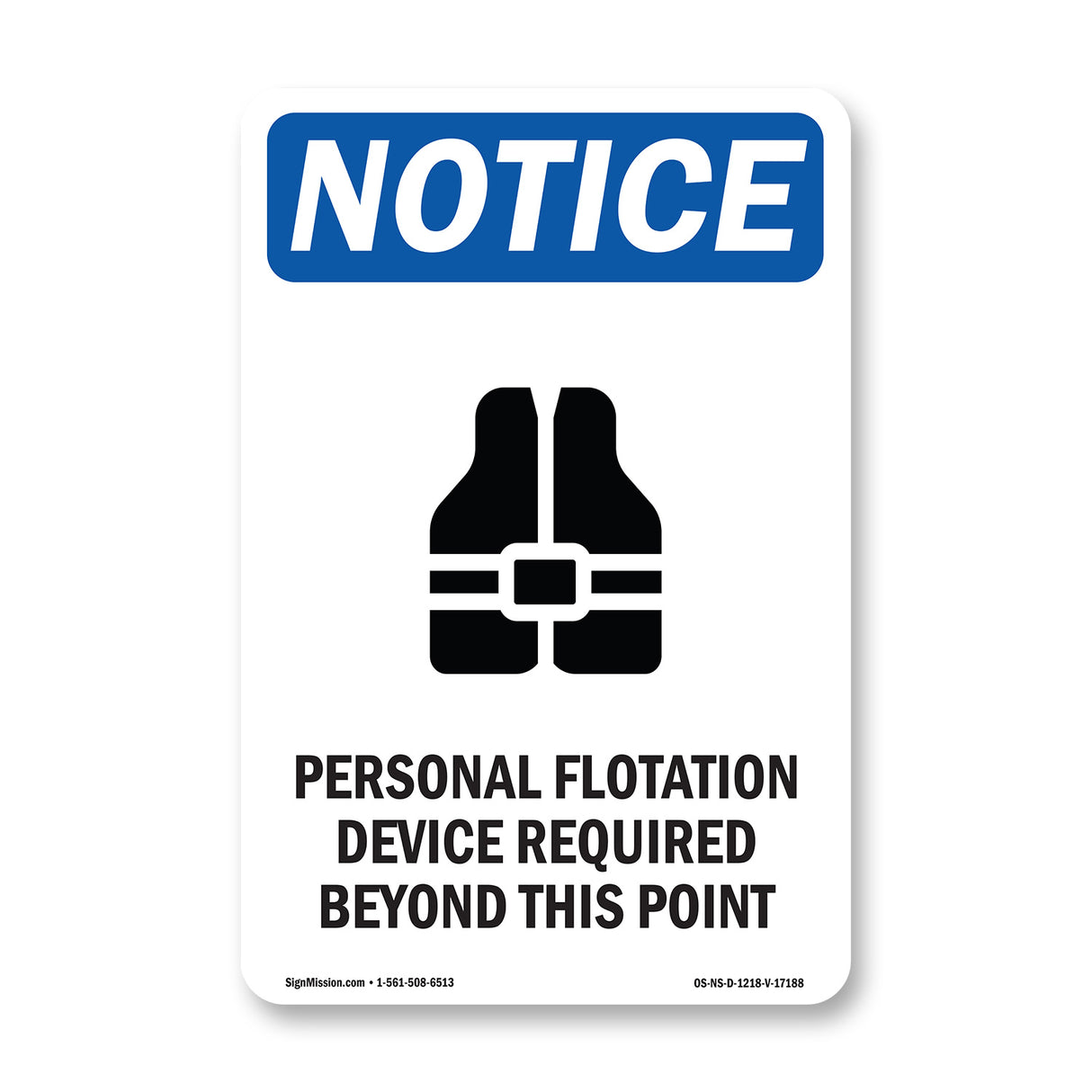 Personal Flotation Device Required