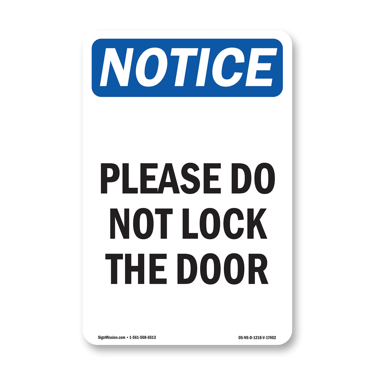 Please Do Not Lock The Door